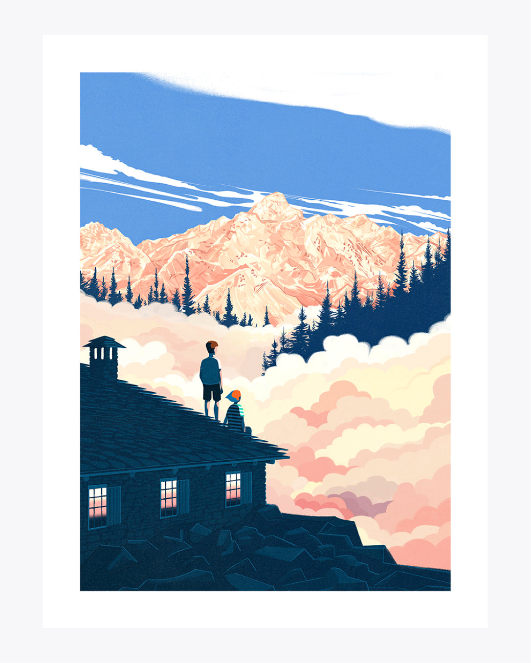 Summer in a mountain hut