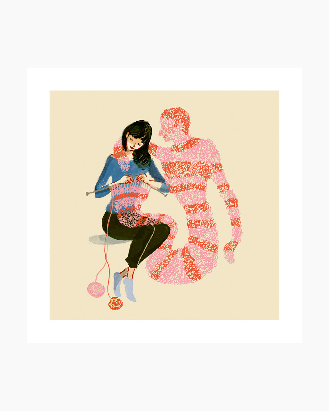 Fine art print "Knitterlover".
