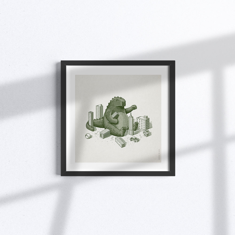 Baby Godzilla distrugge New York