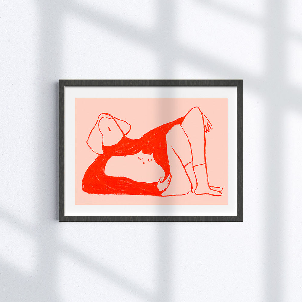 Maglione rosso e gatto