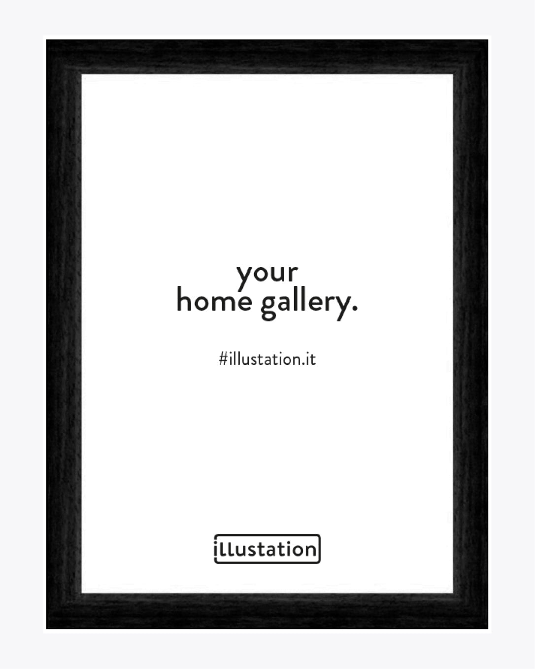 Cornice in legno, colore nero - vari formati