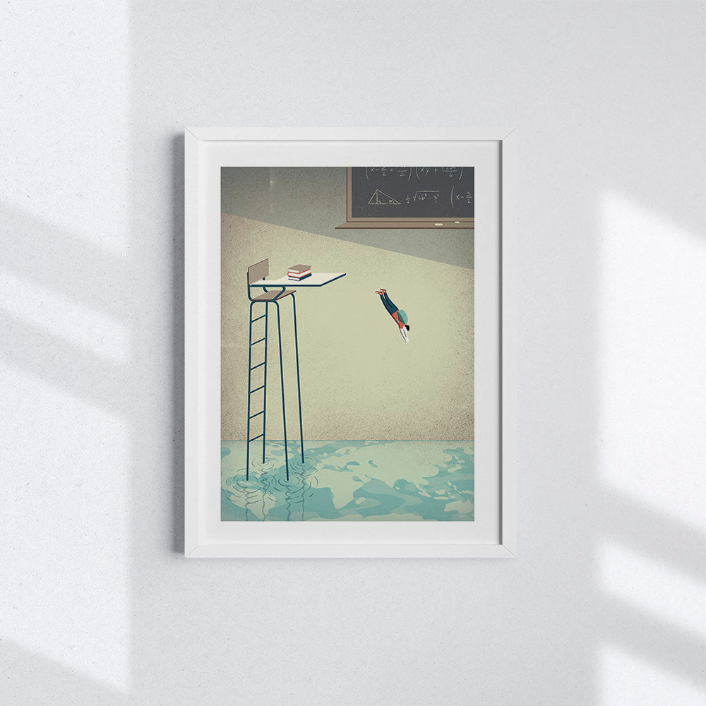 illustrazione con cornice bianca