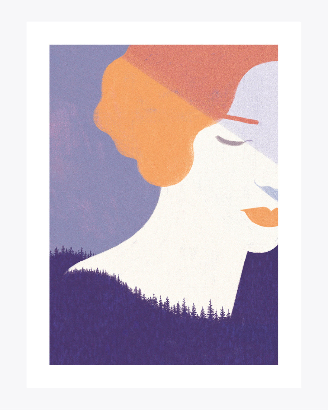 The lady in the woods