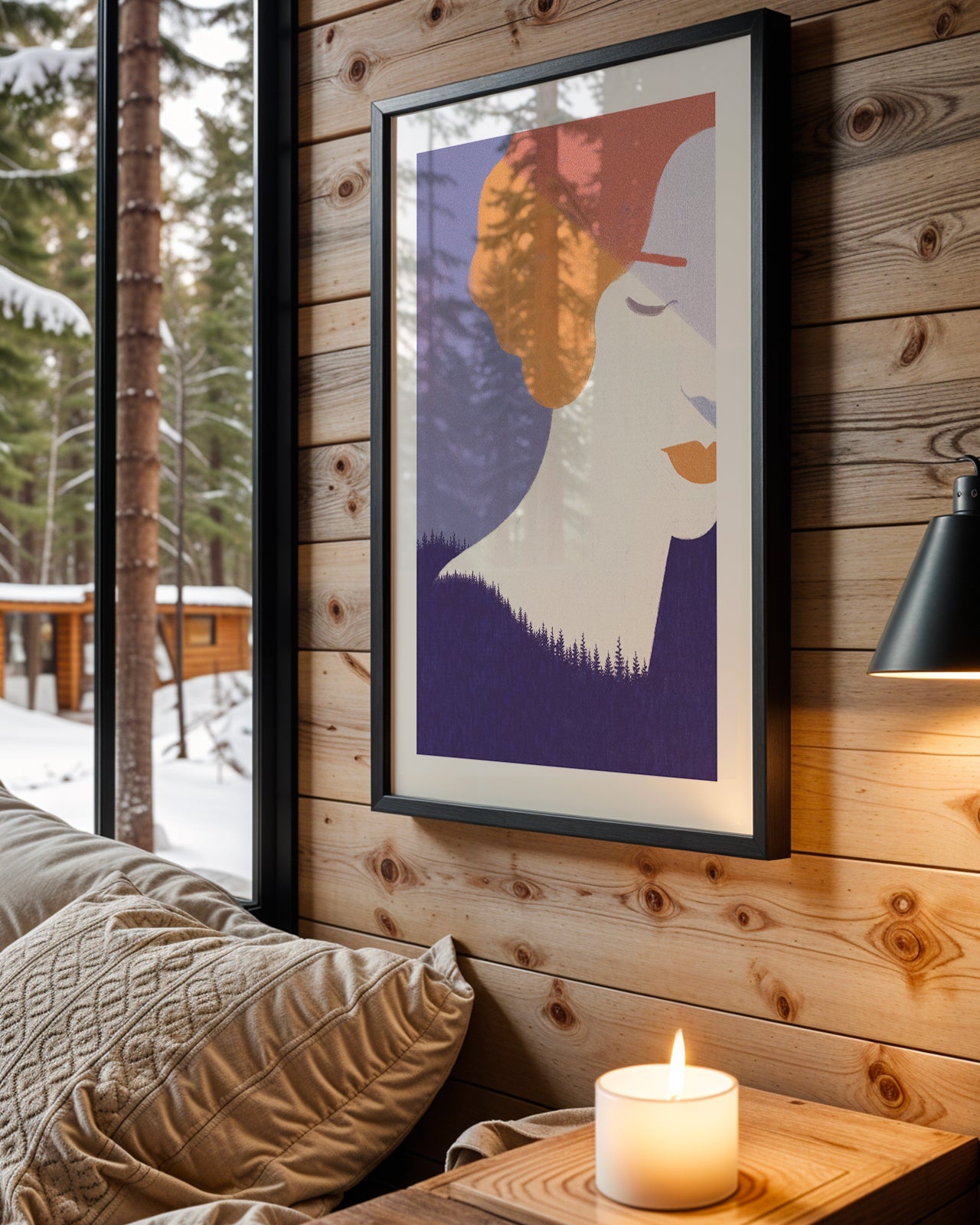 The lady in the woods