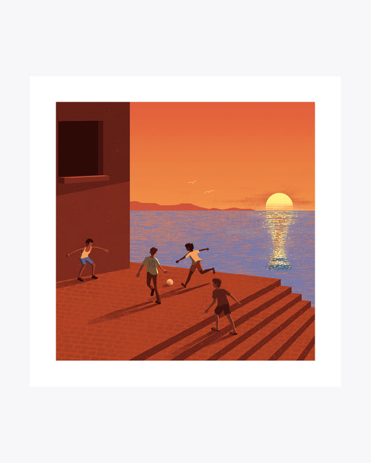 "Dreaming The World Cup" illustrazione di Davide Bonazzi.