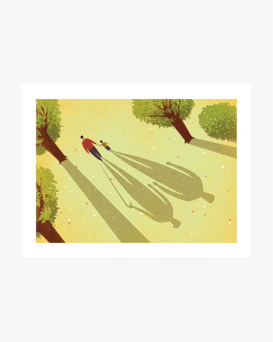 "Father and Son" illustrazione di Davide Bonazzi.