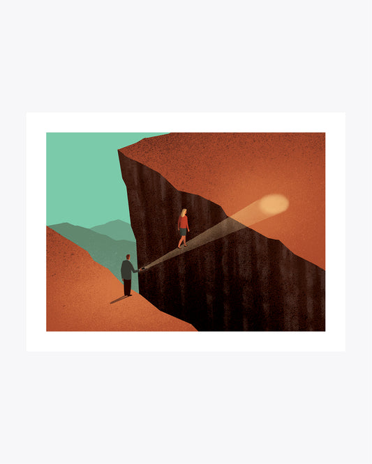 "Flashligh Bridge" illustrazione di Davide Bonazzi.