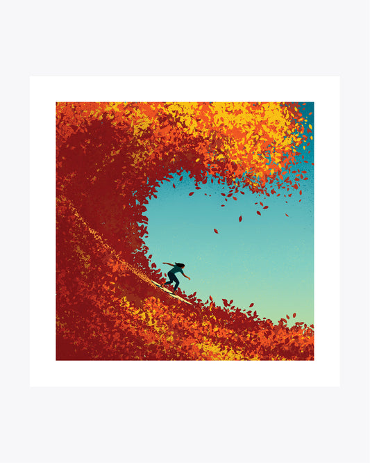Surfing in Autumn
