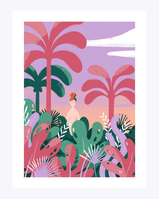 Nude in the jungle