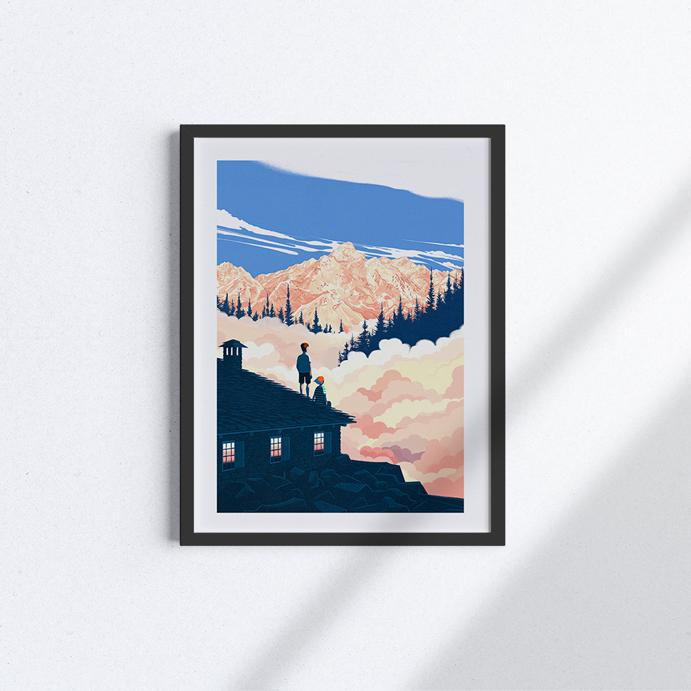 Summer in a mountain hut