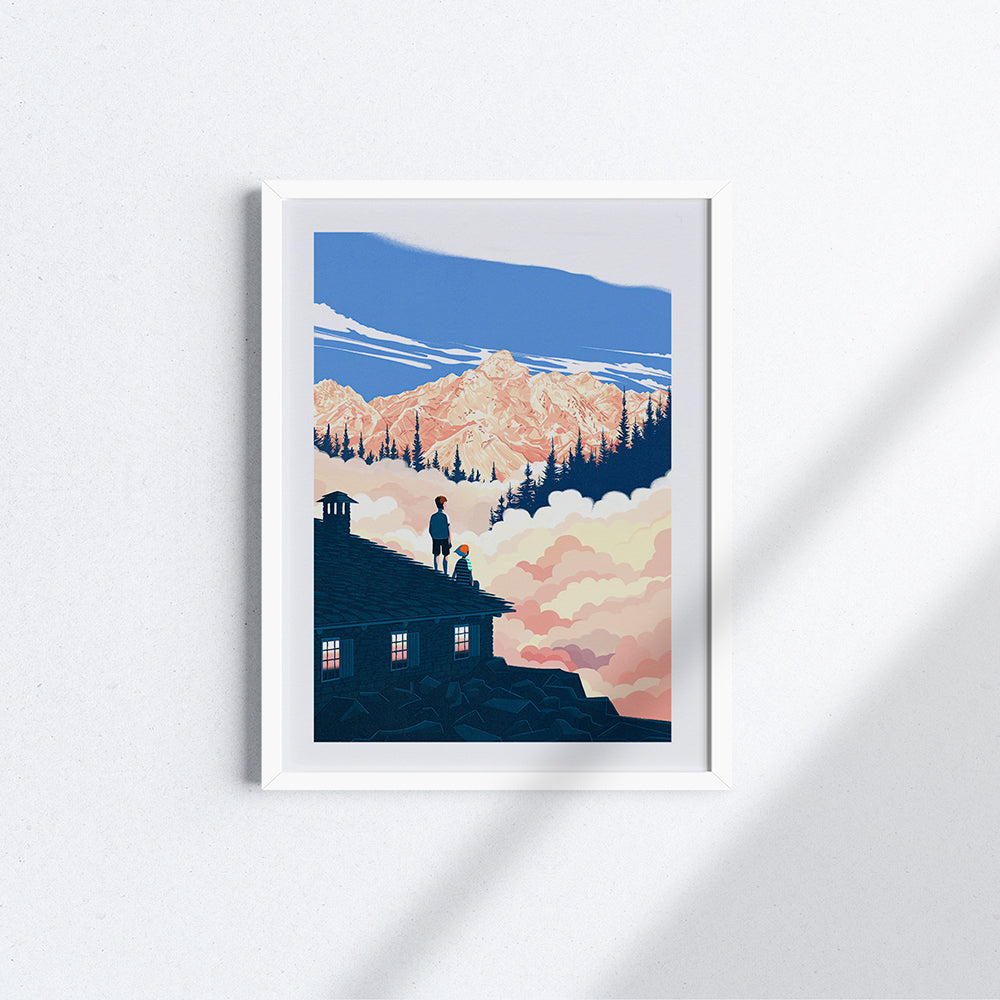 Summer in a mountain hut