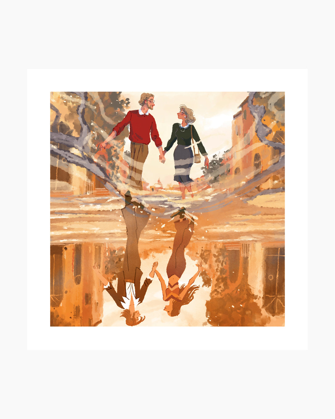 "Mirror" illustrazione di Ilaria Urbinati stampata in fine art.