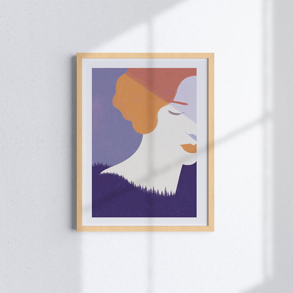 The lady in the woods