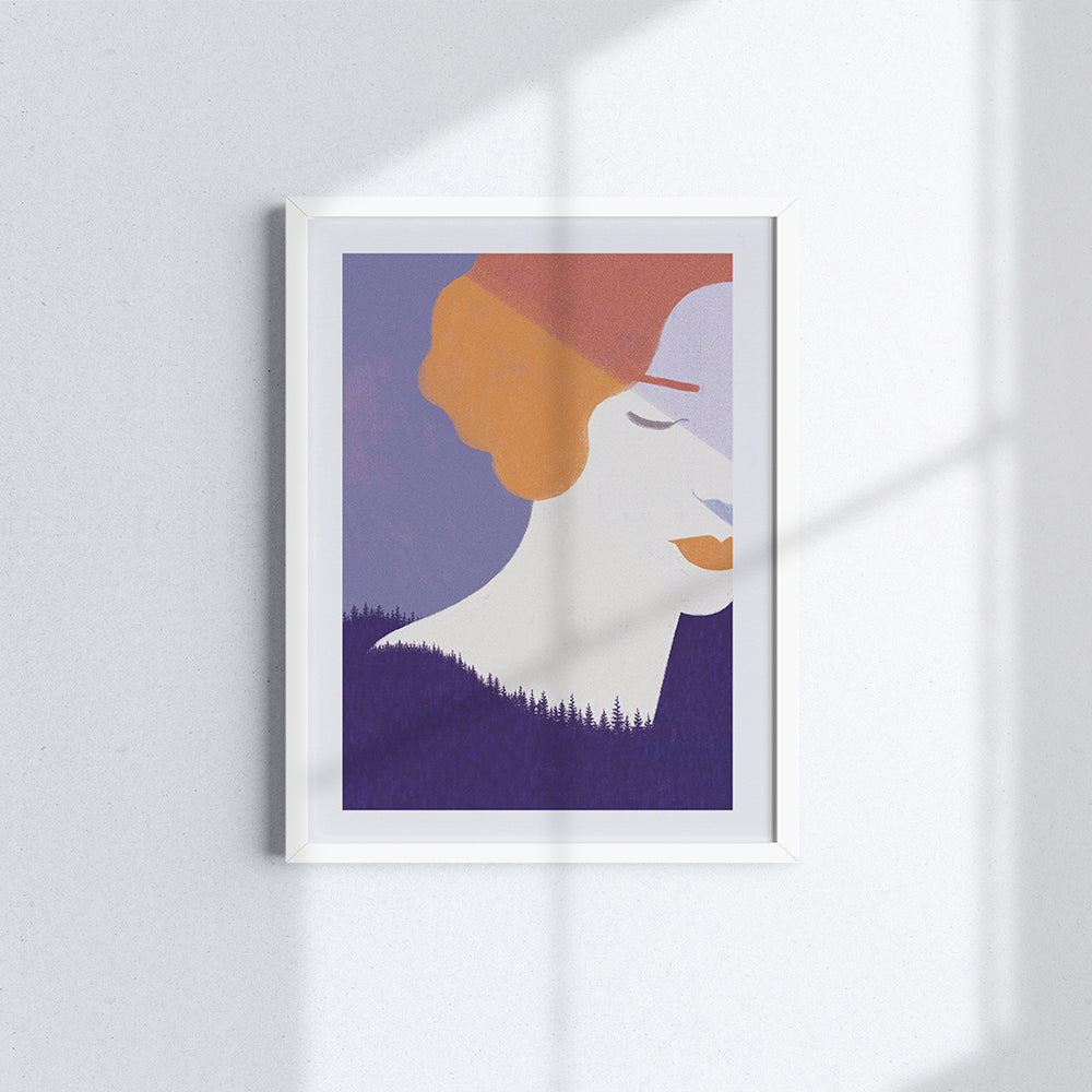 The lady in the woods