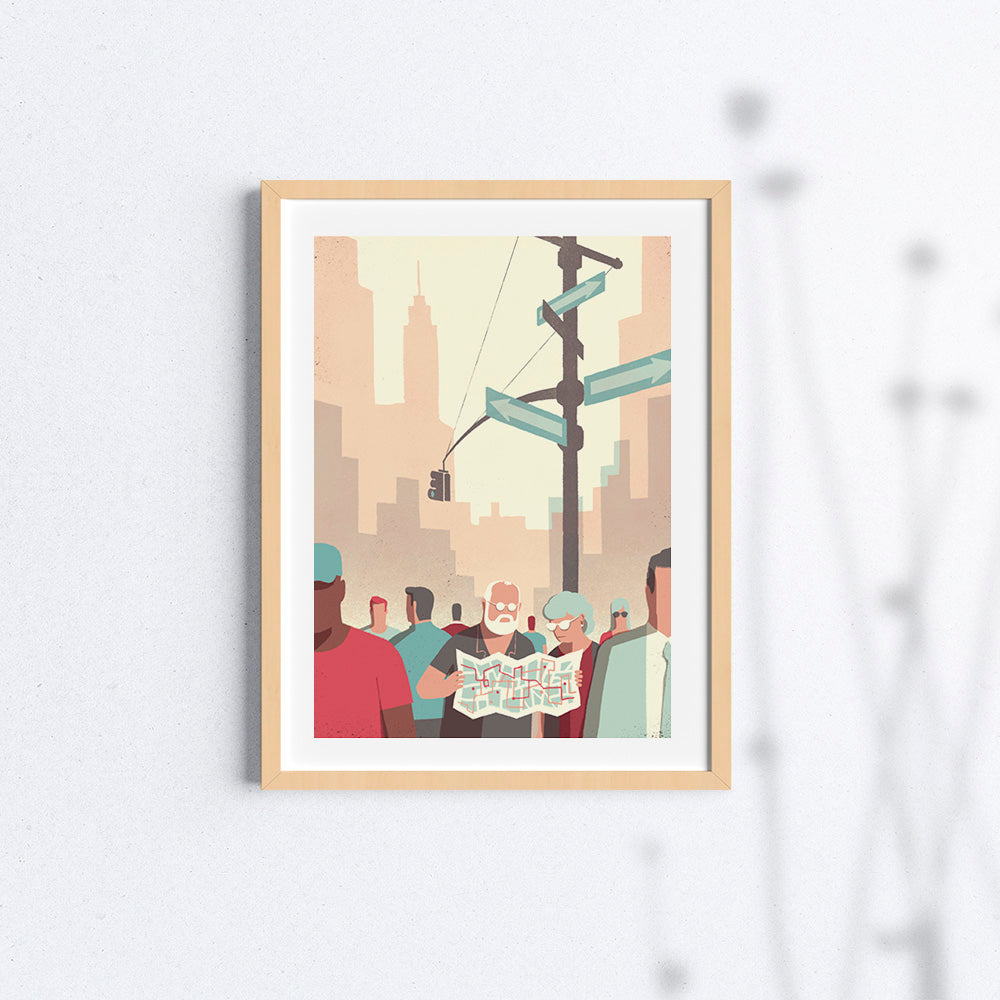 "Daytrippers: The Map" illustrazione di Davide Bonazzi. 