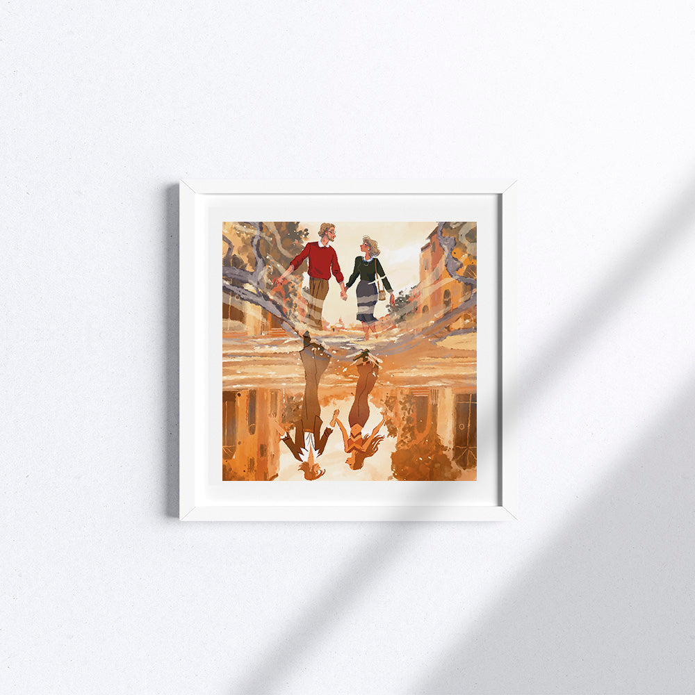 "Mirror" di Ilaria Urbinati rappresenta l'evoluzione di una coppia nel presente e nel passato.