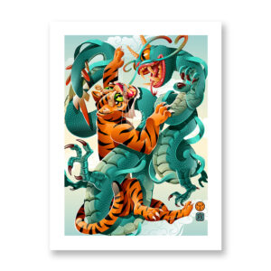 The tiger and the dragon - Illustrazione